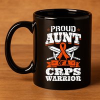 Proud Grandpa Of An Ewings Sarcoma Warrior Awareness Ribbon 11oz C Handle Ceramic Mug