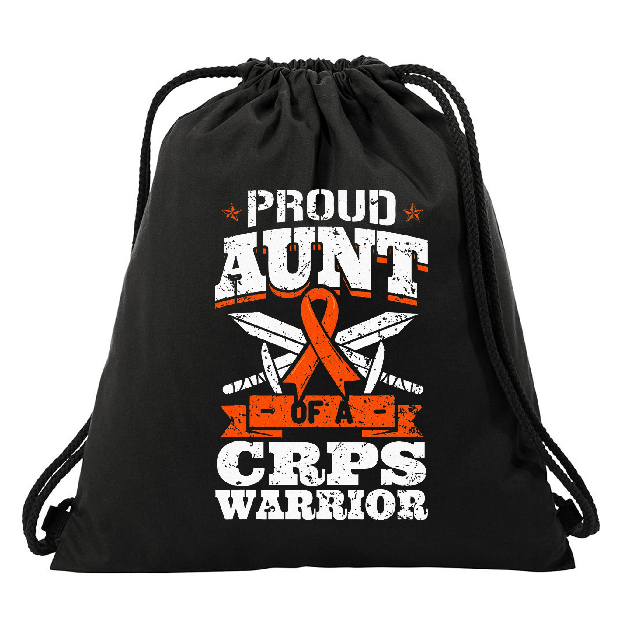 Proud Grandpa Of An Ewings Sarcoma Warrior Awareness Ribbon Drawstring Bag