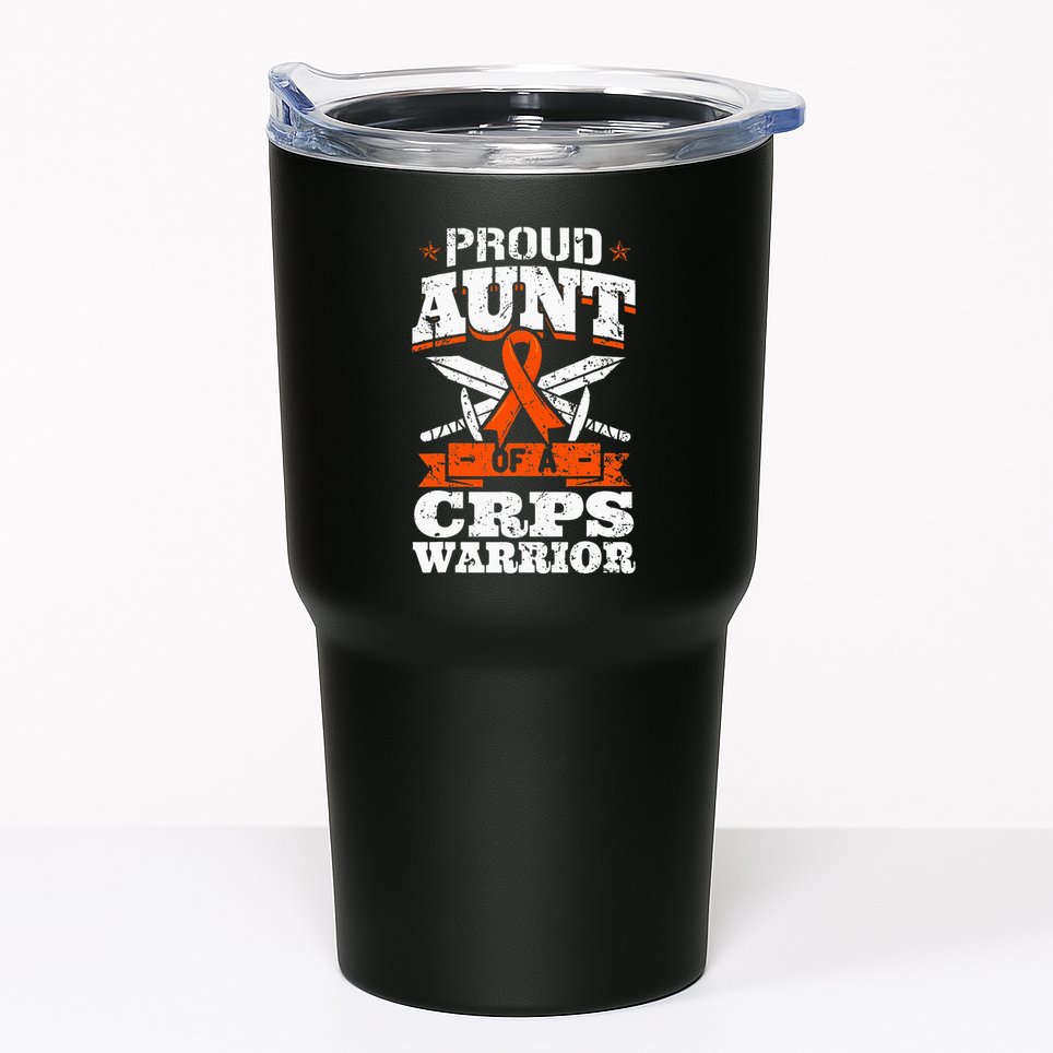 Proud Grandpa Of An Ewings Sarcoma Warrior Awareness Ribbon Tumbler