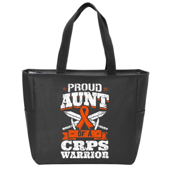 Proud Grandpa Of An Ewings Sarcoma Warrior Awareness Ribbon Zip Tote Bag