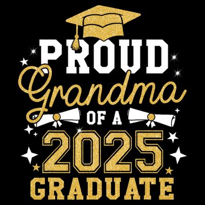 Proud Grandma Of A 2025 Graduate Grandma Graduation 2025 T-Shirt