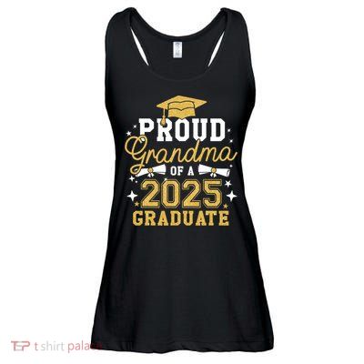 Proud Grandma Of A 2025 Graduate Grandma Graduation 2025 Ladies Essential Flowy Tank