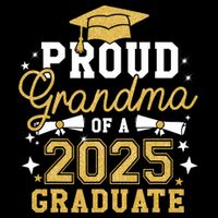 Proud Grandma Of A 2025 Graduate Grandma Graduation 2025 Womens Tank Top