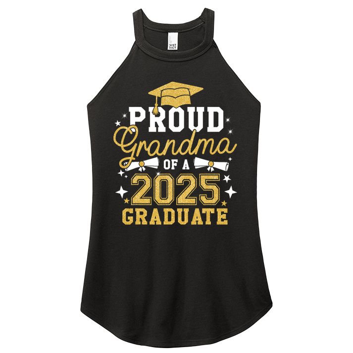 Proud Grandma Of A 2025 Graduate Grandma Graduation 2025 Women's Perfect Tri Rocker Tank
