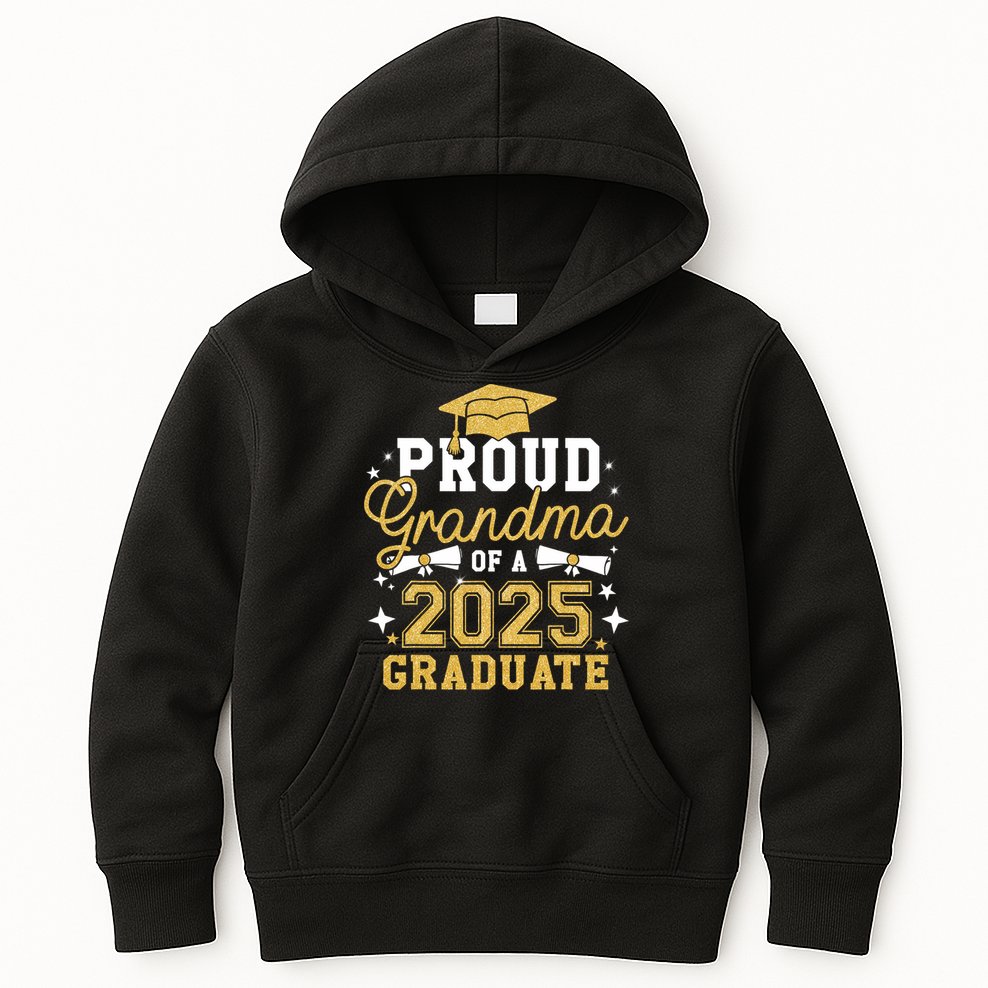 Proud Grandma Of A 2025 Graduate Grandma Graduation 2025 Kids Hoodie