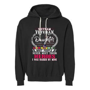 Proud Grandson Of A Vietnam Veteran Garment-Dyed Fleece Hoodie