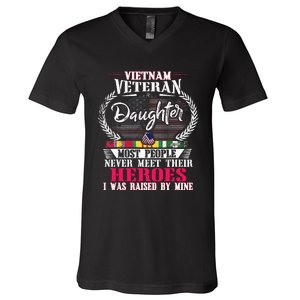 Proud Grandson Of A Vietnam Veteran V-Neck T-Shirt