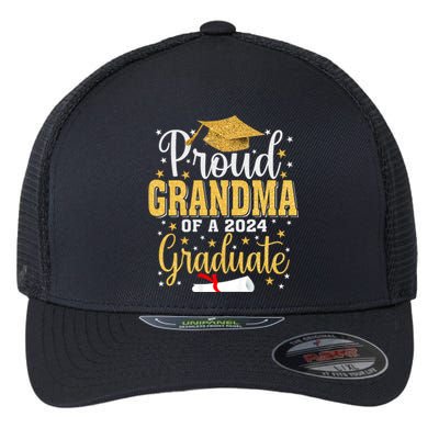 Proud Grandma Of A 2024 Graduate For Family Graduation Flexfit Unipanel Trucker Cap