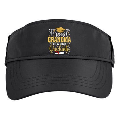 Proud Grandma Of A 2024 Graduate For Family Graduation Adult Drive Performance Visor