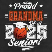 Proud Grandma Of A 2025 Senior Graduate Basketball Gift Beanie