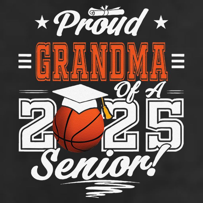 Proud Grandma Of A 2025 Senior Graduate Basketball Gift Beanie