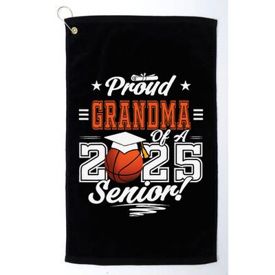 Proud Grandma Of A 2025 Senior Graduate Basketball Gift Golf Towel