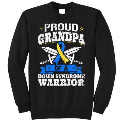 Proud Grandpa Of A Down Syndrome Warrior Downs Granddad Sweatshirt