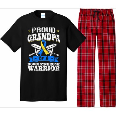 Proud Grandpa Of A Down Syndrome Warrior Downs Granddad Pajama Set