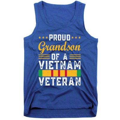 Proud Grandson Of A Vietnam Veterangift Veterans Day Funny Gift Tank Top