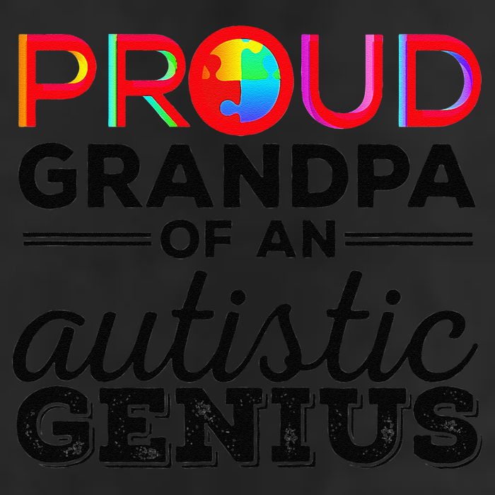 Proud Grandpa Of An Autistic Genius Autism Awareness 11oz C Handle Ceramic Mug