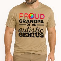 Proud Grandpa Of An Autistic Genius Autism Awareness Cooling Performance Crew T-Shirt