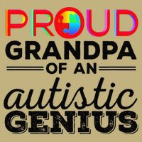 Proud Grandpa Of An Autistic Genius Autism Awareness Cooling Performance Crew T-Shirt