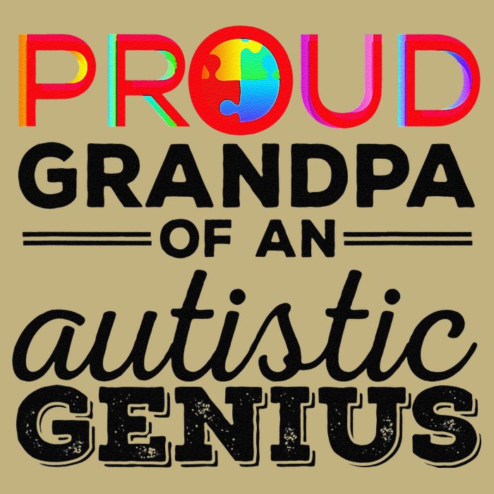 Proud Grandpa Of An Autistic Genius Autism Awareness Cooling Performance Crew T-Shirt