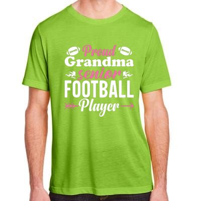 Proud Grandma Of A Senior Football Player Adult ChromaSoft Performance T-Shirt