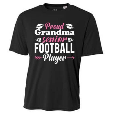 Proud Grandma Of A Senior Football Player Cooling Performance Crew T-Shirt