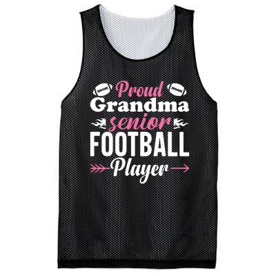 Proud Grandma Of A Senior Football Player Mesh Reversible Basketball Jersey Tank