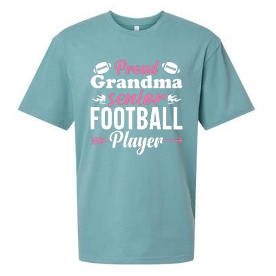 Proud Grandma Of A Senior Football Player Sueded Cloud Jersey T-Shirt