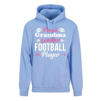 Proud Grandma Of A Senior Football Player Unisex Surf Hoodie