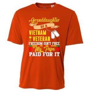 Proud Granddaughter Of Vietnam Veteran Freedom Isn't Free Cooling Performance Crew T-Shirt