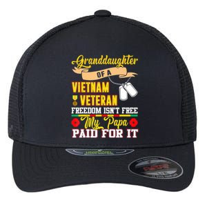 Proud Granddaughter Of Vietnam Veteran Freedom Isn't Free Flexfit Unipanel Trucker Cap