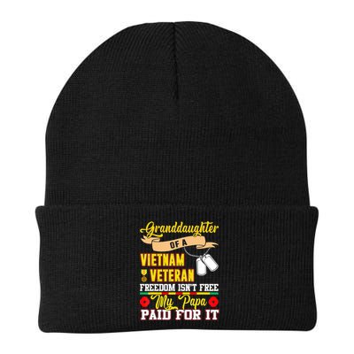 Proud Granddaughter Of Vietnam Veteran Freedom Isn't Free Beanie
