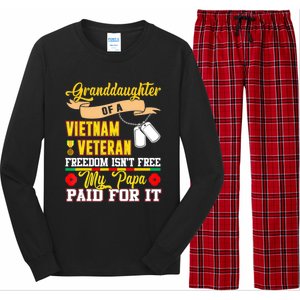 Proud Granddaughter Of Vietnam Veteran Freedom Isn't Free Long Sleeve Pajama Set