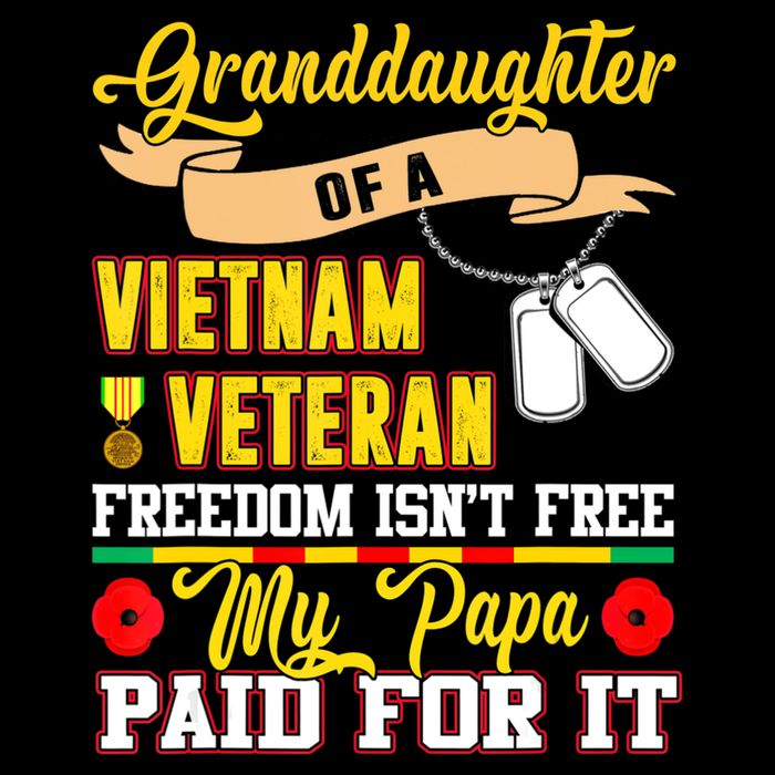Proud Granddaughter Of Vietnam Veteran Freedom Isn't Free Wool Snapback Cap