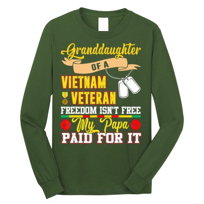 Proud Granddaughter Of Vietnam Veteran Freedom Isn't Free Long Sleeve Shirt