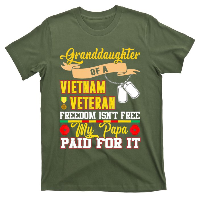 Proud Granddaughter Of Vietnam Veteran Freedom Isn't Free T-Shirt