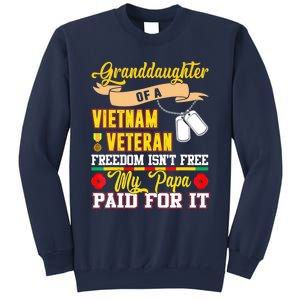 Proud Granddaughter Of Vietnam Veteran Freedom Isn't Free Sweatshirt