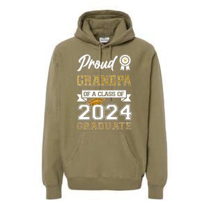 Proud Grandpa Of The Class Of 2024 Graduate Premium Hoodie