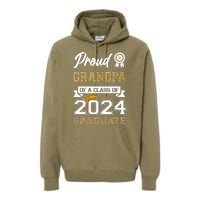 Proud Grandpa Of The Class Of 2024 Graduate Premium Hoodie