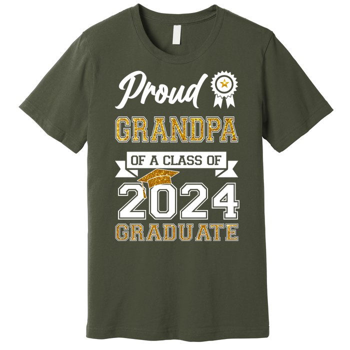 Proud Grandpa Of The Class Of 2024 Graduate Premium T-Shirt