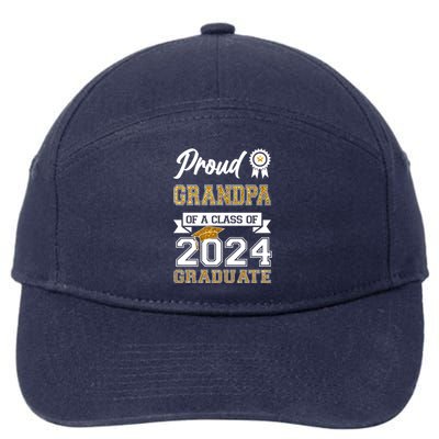 Proud Grandpa Of The Class Of 2024 Graduate 7-Panel Snapback Hat