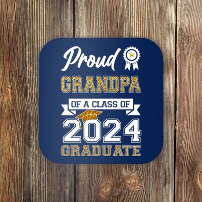 Proud Grandpa Of The Class Of 2024 Graduate Coaster