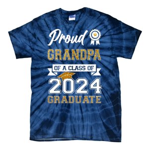 Proud Grandpa Of The Class Of 2024 Graduate Tie-Dye T-Shirt