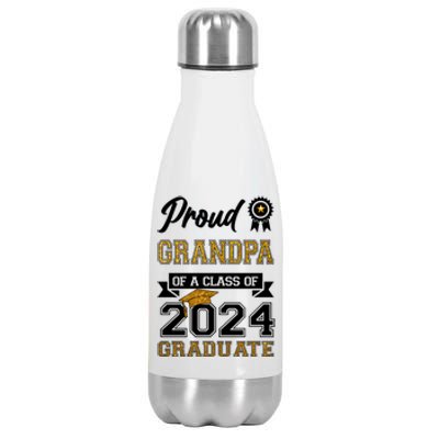 Proud Grandpa Of The Class Of 2024 Graduate Stainless Steel Insulated Water Bottle