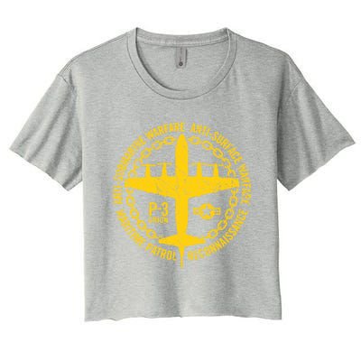 Pcute Gift3 Orion Anticute Giftsubmarine Warfare Naval Patrol Aircraft Gift Women's Crop Top Tee