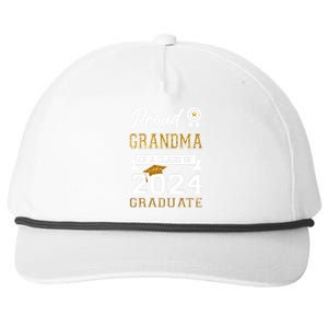 Proud Grandma Of The Class Of 2024 Graduate Snapback Five-Panel Rope Hat