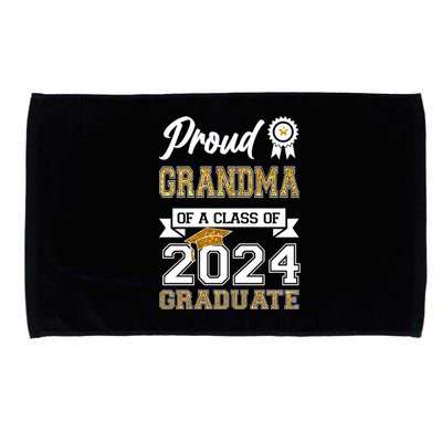 Proud Grandma Of The Class Of 2024 Graduate Microfiber Hand Towel