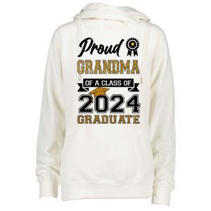 Proud Grandma Of The Class Of 2024 Graduate Womens Funnel Neck Pullover Hood