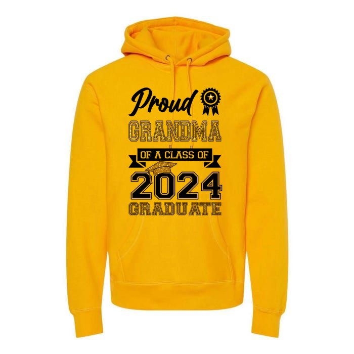 Proud Grandma Of The Class Of 2024 Graduate Premium Hoodie