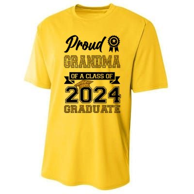 Proud Grandma Of The Class Of 2024 Graduate Performance Sprint T-Shirt