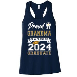 Proud Grandma Of The Class Of 2024 Graduate Women's Racerback Tank